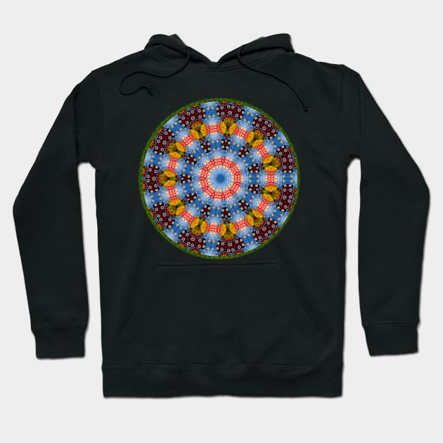 Colourful Magic Ring Mandala Hoodie by SpieklyArt